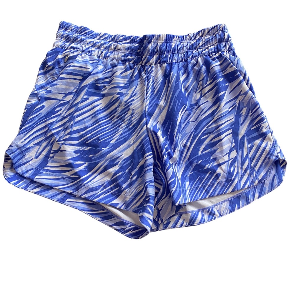 REI Co-op Shorts Small Womens Blue Abstract Print Running built in linear
